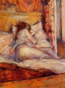 la cama 1898 Toulouse Lautrec Henri de Pinturas al óleo